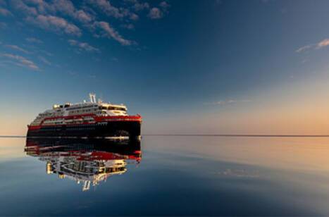 MS Roald Amundsen in the waters of Canada
