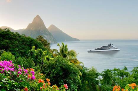 Emerald Sakara docked in St Lucia