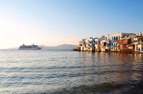 Seven Seas Voyager in Mykonos, Greece