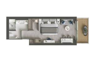 Deluxe Veranda floor plan, Silver Endeavour