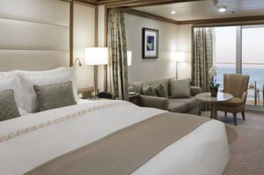 Image based on a Deluxe Veranda Suite, configuration may vary