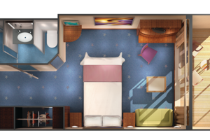Sail Away Balcony Stateroom Floorplan, Norwegian Star