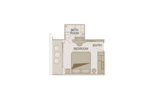 Balcony Suite (BA), Floor Plan, Scenic Jade, Scenic River Cruises