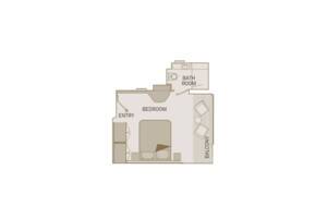 Floor Plan, Junior Balcony Suite, Scenic Azure