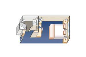 Interior Stateroom, Floor Plan, Sky Princess, Princess Cruises