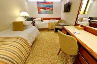 Interior Cabin Bedroom, Balmoral, Fred. Olsen Cruise Lines