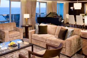 Penthouse Suite Living Room on Celebrity Eclipse