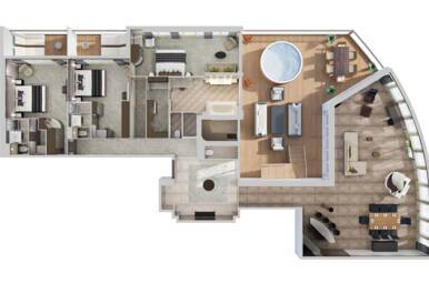 The Haven 3-Bedroom Garden Villa, Norwegian Jewel