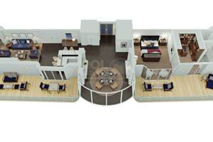 Owner's Suite Floor Plan, Allura, Oceania Cruises