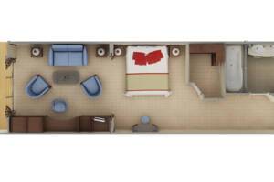 Superior Veranda Suite Floorplan