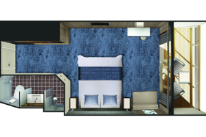 Balcony Stateroom Floor Plan, Norwegian Spirit