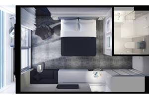Balcony Suite Floor Plan, Emerald Azzurra