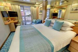 Terrace Adapted Cabin Bedroom, Borealis, Fred. Olsen Cruise Lines