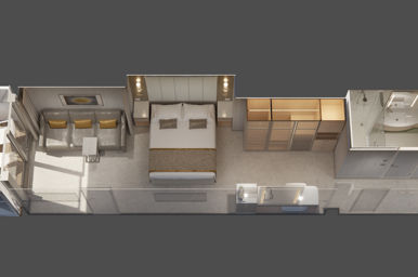 Sanctuary Mini-Suite Floorplan, Sun Princess, Princess Cruises