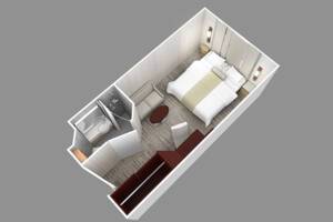 Club Interior Stateroom Floor plan on Azamara Pursuit