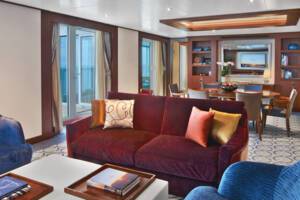 Grand Wintergarden Suite Living Area, Seabourn Ovation
