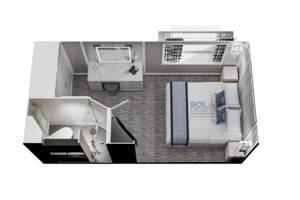 Solo Oceanview Stateroom Floor Plan, Oceania Cruises