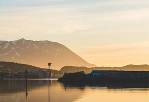 Harstad at sunset