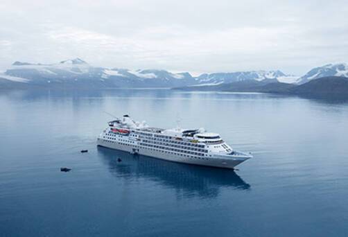 Silver Cloud at sea