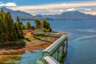 A panoramic view of Icy Strait Point