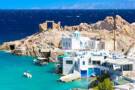 A panoramic view of Firopotamos on Milos