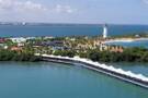 A panoramic view of Harvest Caye