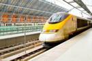 Board the Eurostar at London St. Pancras Train Station