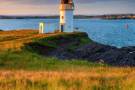 The sun setting over Stornoway