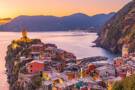 The view of La Spezia from a cliff