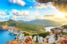 The view of Alghero from a cave cliff
