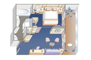 Penthouse Suite Floorplan, Majestic Princess, Princess Cruises