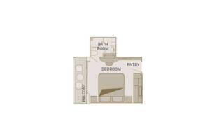 Floor Plan, Junior Balcony Suite, Scenic Azure