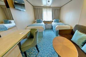 Ocean View Cabin Bedroom, Bolette, Fred. Olsen Cruise Lines