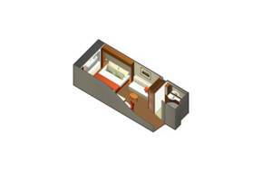 Oceanview Stateroom Floor Plan, Celebrity Eclipse