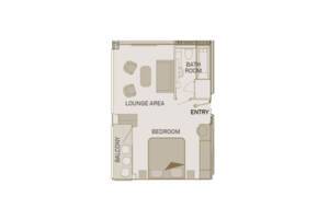 Royal Balcony Suite (R), Floor Plan, Scenic Crystal