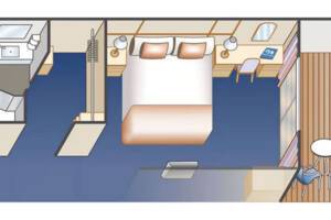 Balcony Stateroom Floorplan, Regal Princess, Princess Cruises