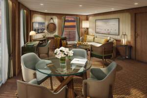 Siganture Suite, Living Area, Seabourn Venture