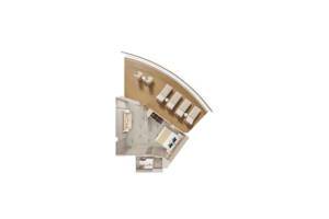 Aft-facing Suite With Large Balcony Floor plan, Norwegian Prima