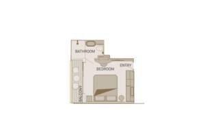 Balcony Suite Floor Plan, Scenic Amber