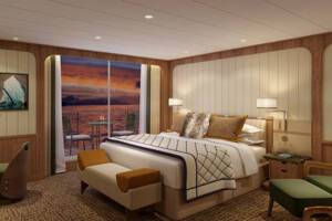 Signature Suite, Bedroom, Seabourn Pursuit