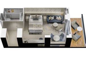 Penthouse Suite Floor Plan, Vista, Oceania Crusies