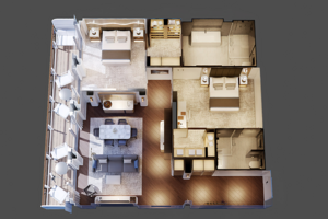 Sky Suite Floorplan, Star Princess, Princess Cruises