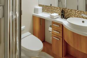 Ocean View Stateroom Bathroom on Celebrity Equinox