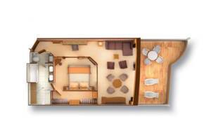 Penthouse Spa Suite, Floor Plan, Seabourn Quest