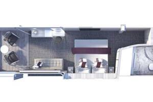 Edge Stateroom (E2) floor plan, Celebrity Edge