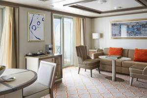 Silver Suite living space, configuration may vary