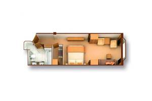 Ocean View Suite, Floor Plan Seabourn Quest