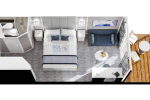 Concierge Level Veranda, Floor Plan, Insignia, Oceania Cruises