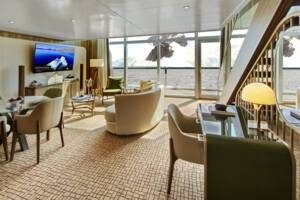 Wintergarden Suite, Living Area, Seabourn Pursuit