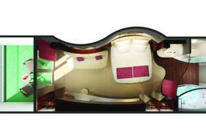 Family Club Balcony Suite floor plan, Norwegian Epic